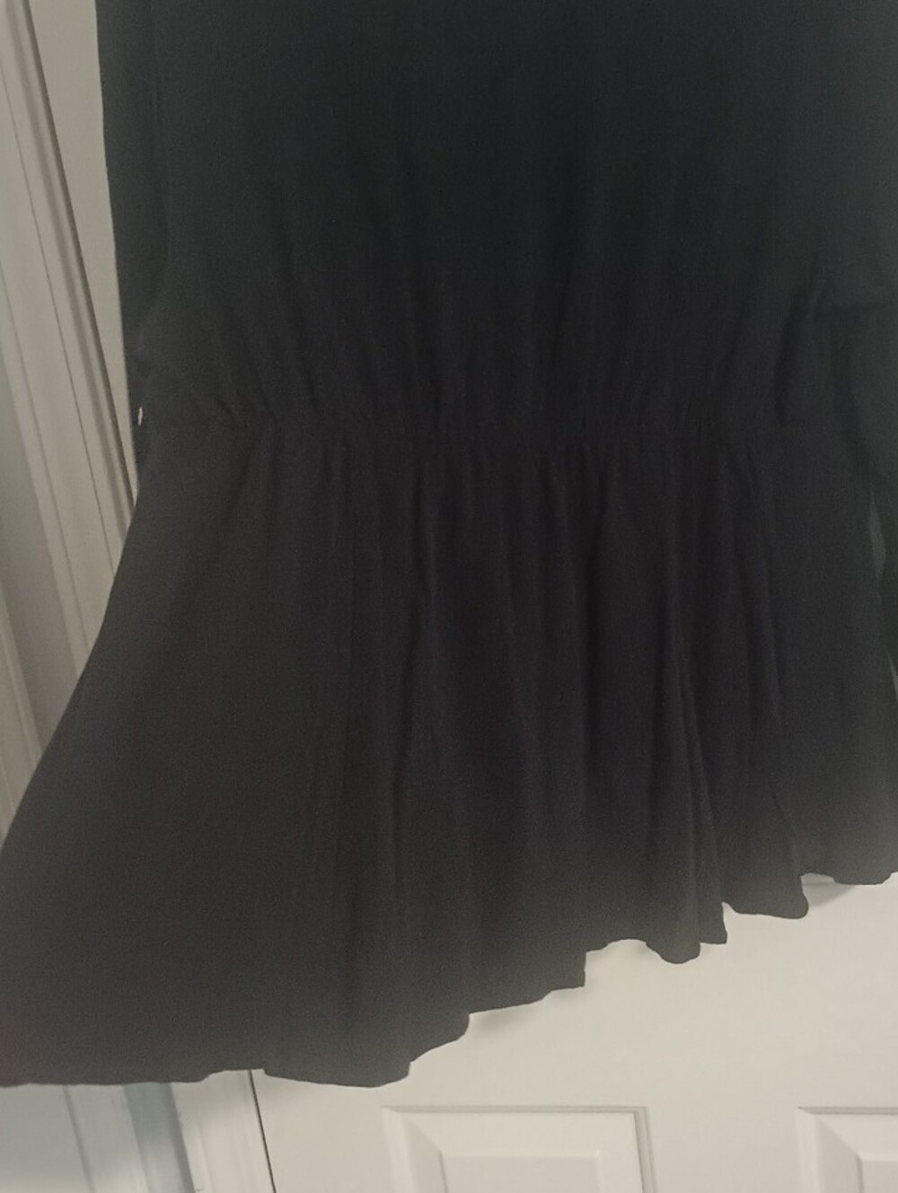 torrid Black Flowing Peplum Long-Sleeve Top - Picture 8 of 8